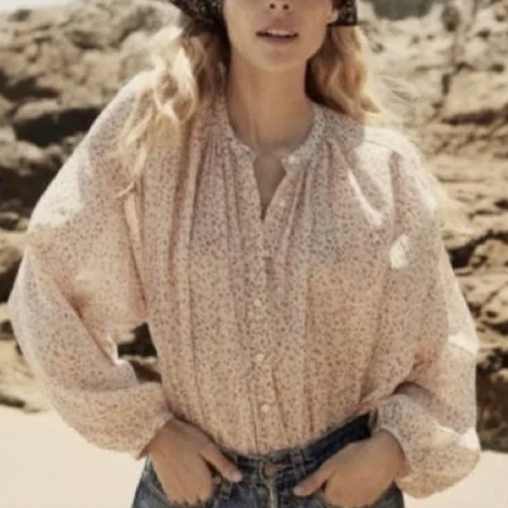 Doen Jane Blouse Small mini rosette